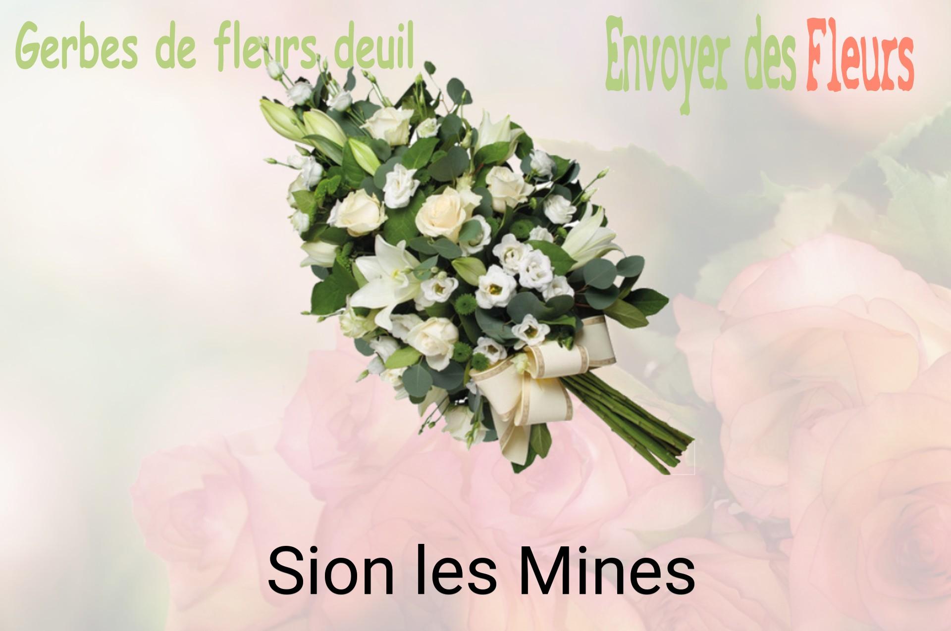 Gerbe de fleurs de deuil livrée à Sion-les-Mines